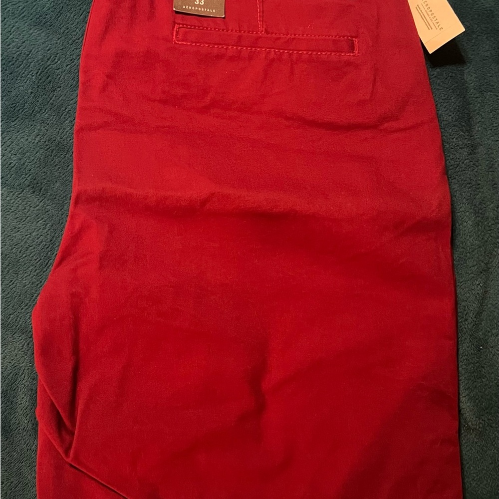 ❤️Aeropostale❤️ Men’s Classic Shorts - Red - Size 33 - 9.5” Inseam - NWT